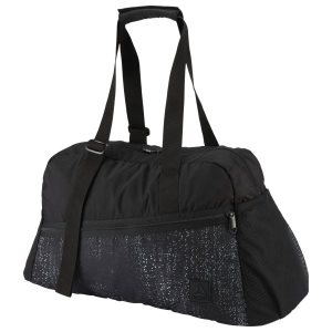 Reebok Enhanced Active Graphic Grip Duffel Taschen Damen - Schwarz - DE 943-YXN